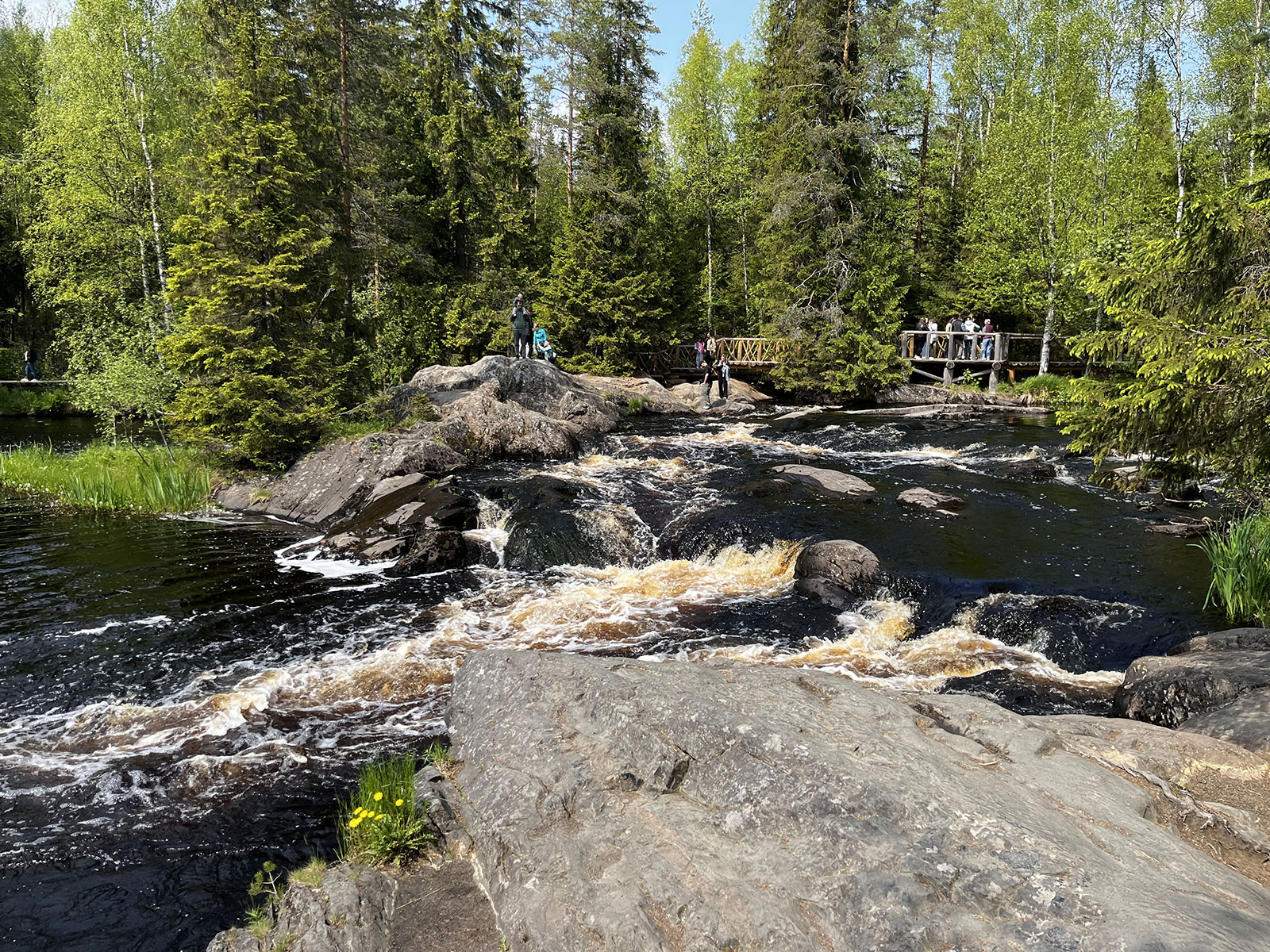 Парк водопадов Рускеала Ахвенкоски