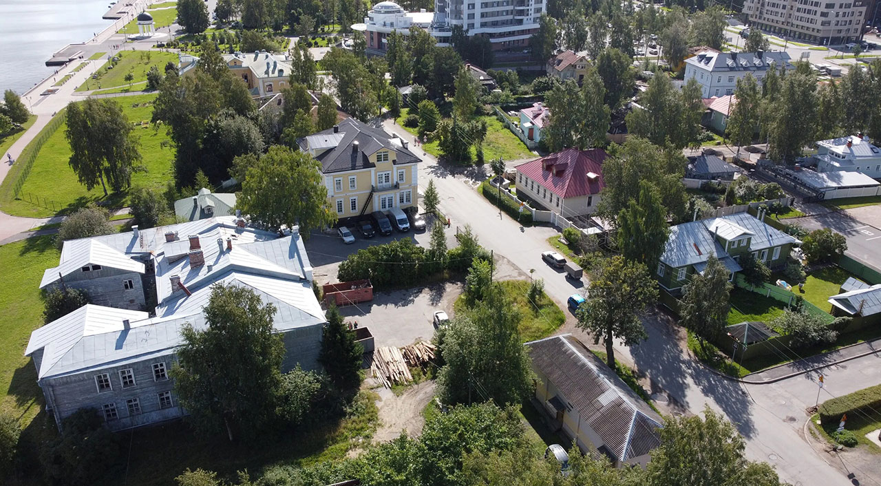 Квартал исторической застройки Петрозаводска