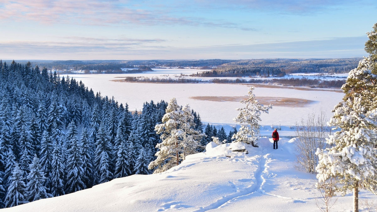 Старинная Сортавала и городище Паасо зимой