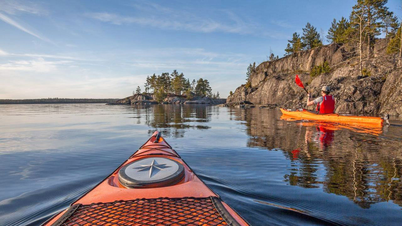На байдарках в Карелии